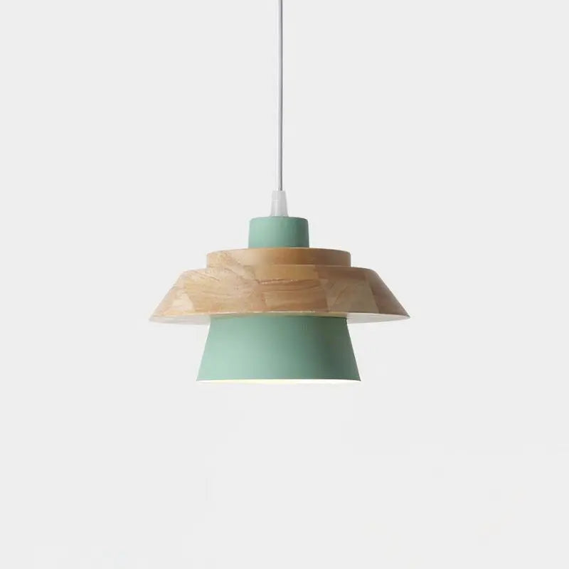 Suspension Bois Naturel-Lumenzo-Vert-Lumenzo
