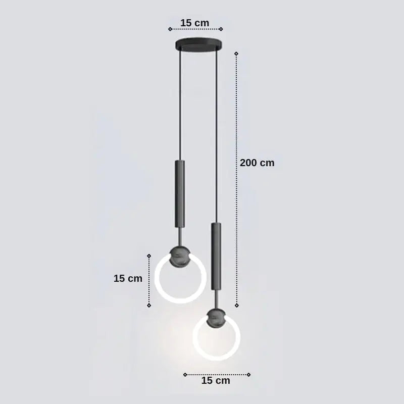 suspension chevet chambre 6