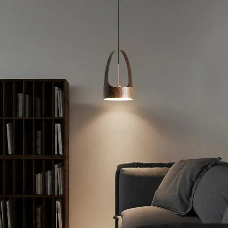 suspension corde et bois