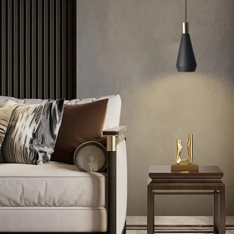 suspension industrielle noire vintage 2