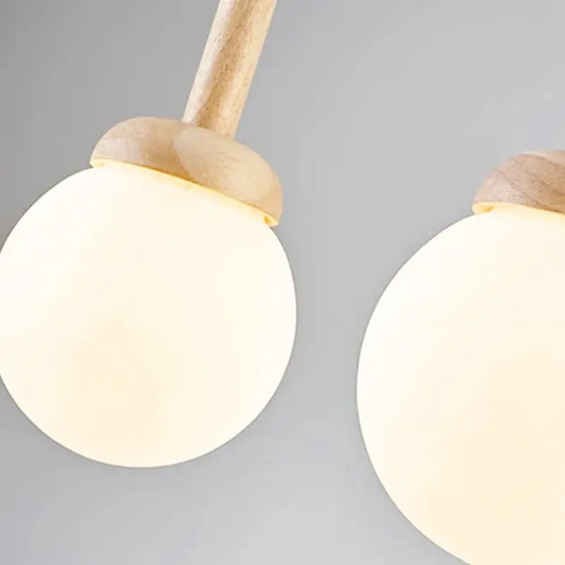 suspension scandinave bois vintage 2