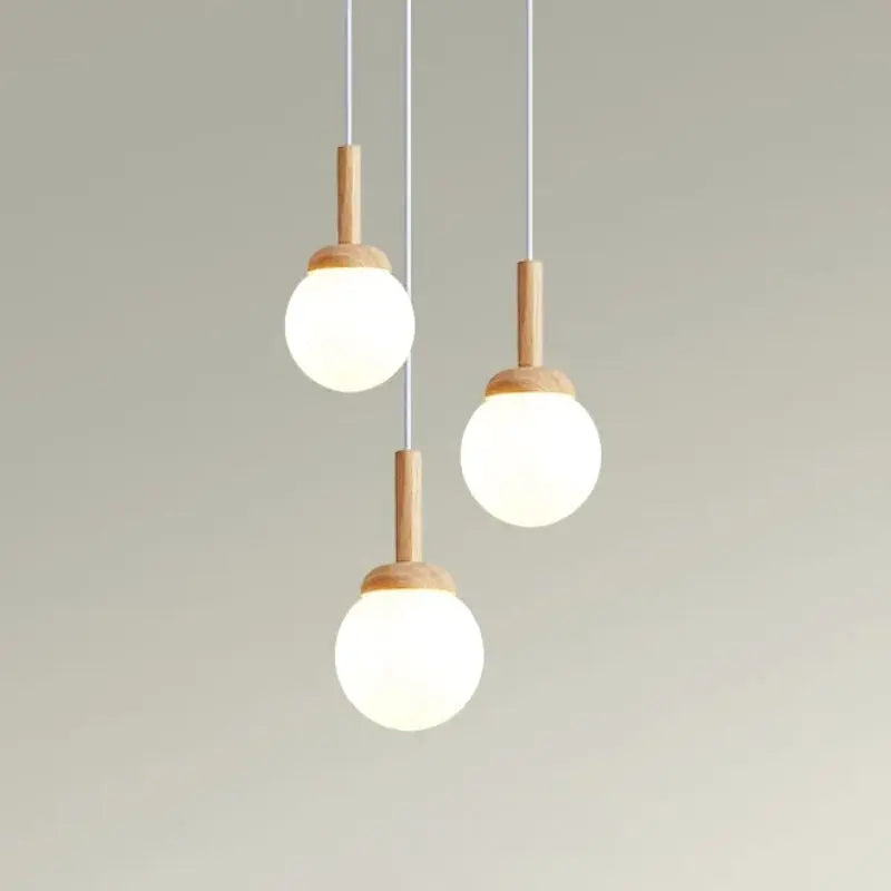 suspension scandinave bois vintage 3